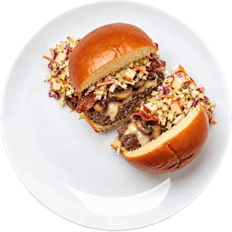 Bacon Mushroom Cheddar Burger