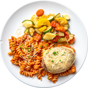 Turkey Parmesan Topped Patty