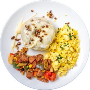 White chocolate Pecan Oat Protein Donut