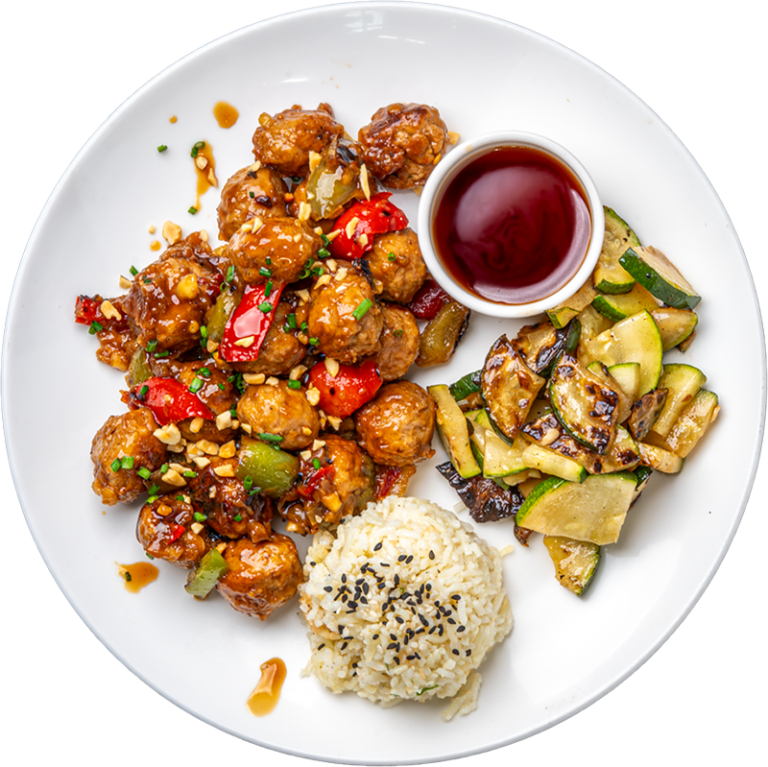 Ground Turkey Kung Pao Meatball