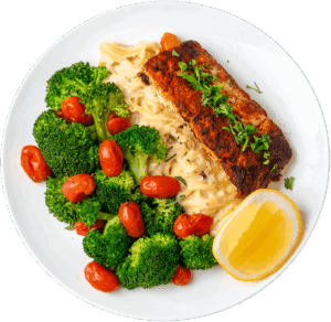 Alfredo Salmon pasta
