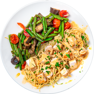 Chicken Capellini Carbonara