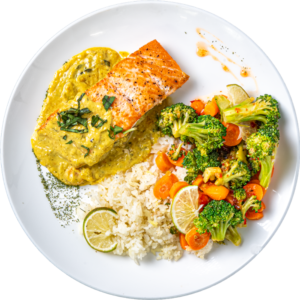 Coconut Yellow Thai Curry Salmon