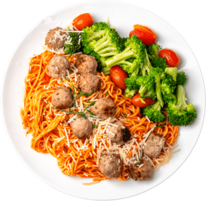 Italian Turkey Meatball Marinara Pasta