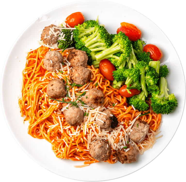 Italian Turkey Meatball Marinara Pasta