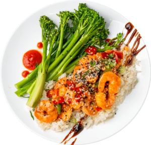 Honey Sriracha Shrimp