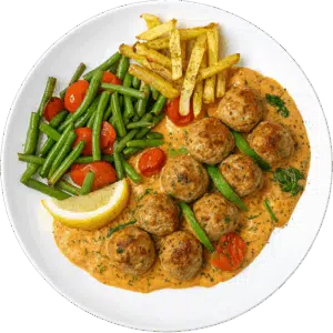 Tuscan Garlic Cream Meatballs