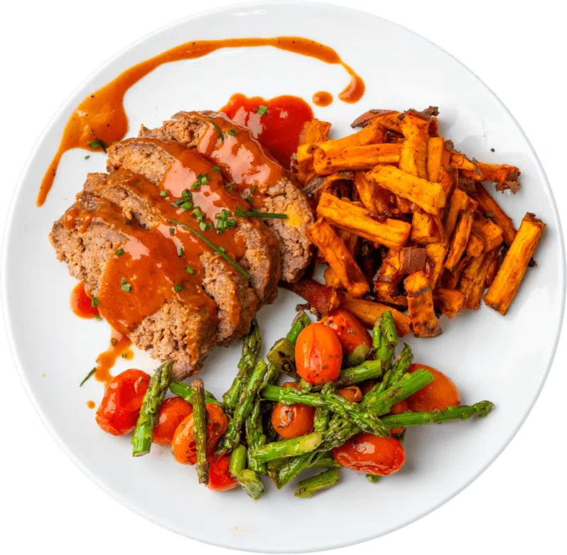 Marinara Glazed Mozzarella Meatloaf
