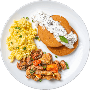 Lemon Poppy Protein Pancake