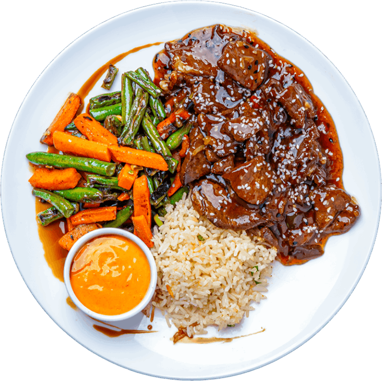 Asian Black Pepper Steak Rice Bowl