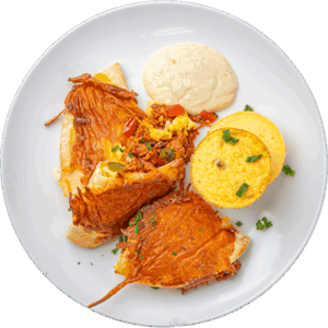 Pork Al Pastor Breakfast Quesadilla