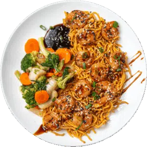 Teriyaki Shrimp Yakisoba