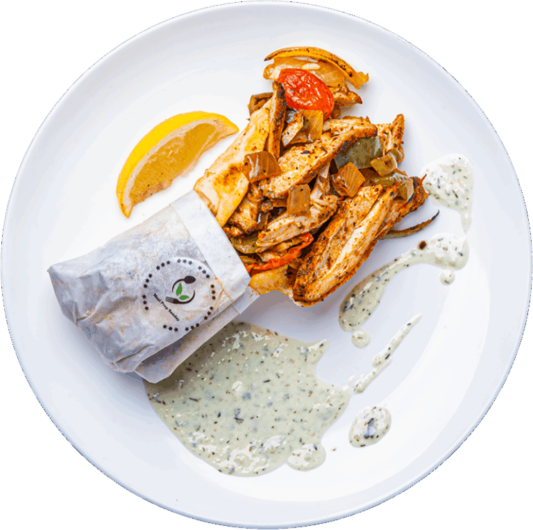 Indian Butter Chicken Wrap