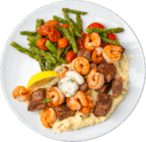 Garlic Butter Steak and Shrimp