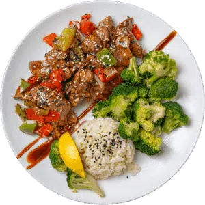 Szechuan Steak With Rice