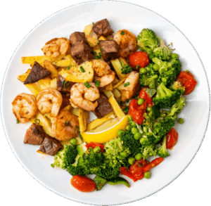 Cajun Surf and Turf Shrimp Steak