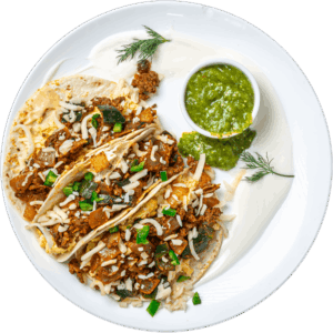 Chorizo con Rajas Breakfast Taco