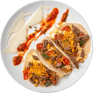 Steak Ranchero Breakfast Taco