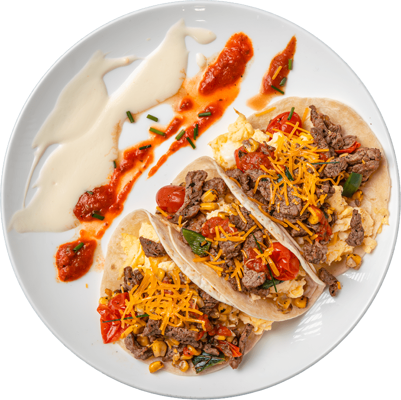 Steak Ranchero Breakfast Taco