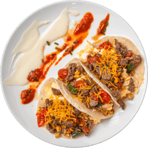 Steak Ranchero Breakfast Taco