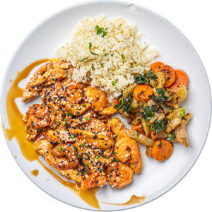 Teriyaki Chicken and Shrimp