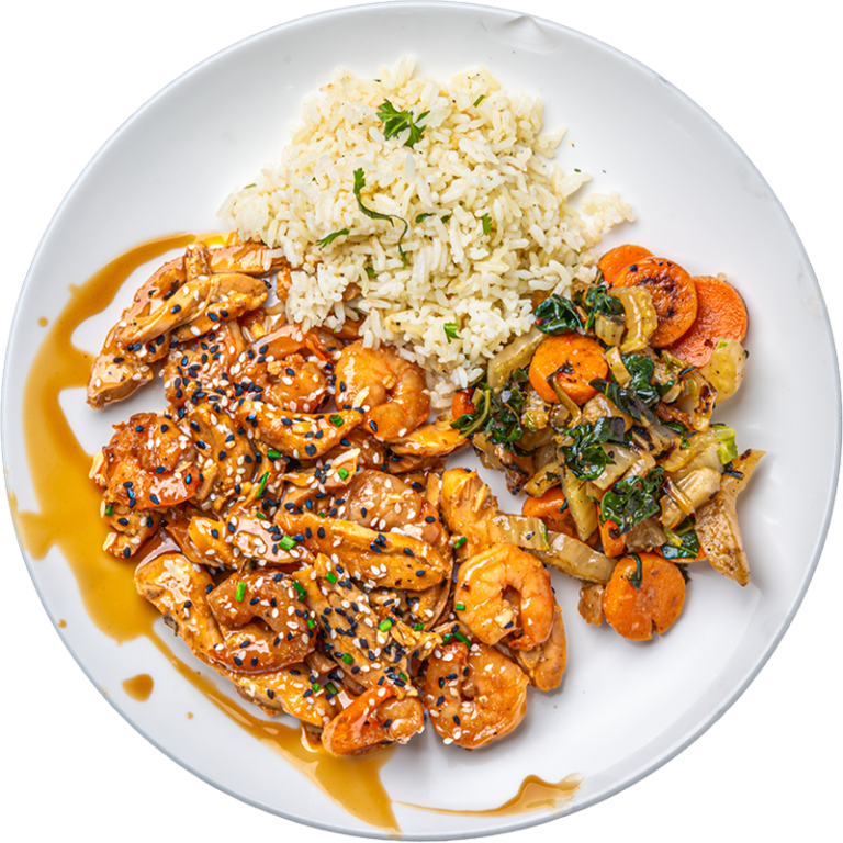 Teriyaki Chicken and Shrimp