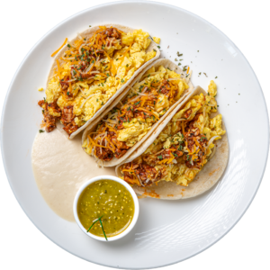 Texas Chicken Fajita Breakfast Tacos