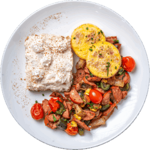 Apple Pie Baked Protein Oatmeal with Raisins