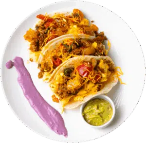 Chorizo and Egg Breakfast Taco