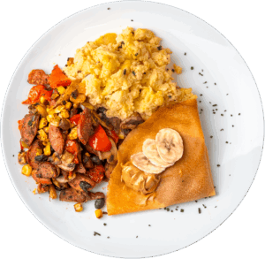 Banana Peanut Butter Crepe