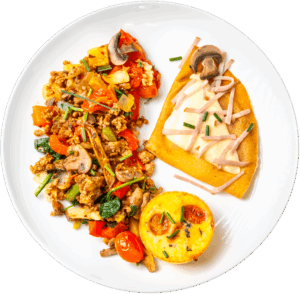 Ham and Swiss Cheese Crepe