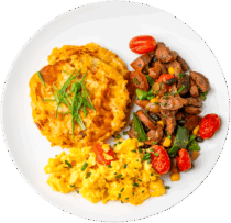Cheddar Cheese Hash Brown Pancake
