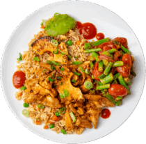 Hawaiian Huli Huli Chicken and Fried Rice