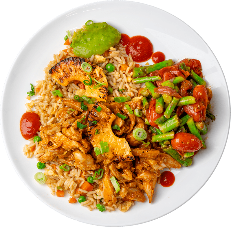 Hawaiian Huli Huli Chicken and Fried Rice