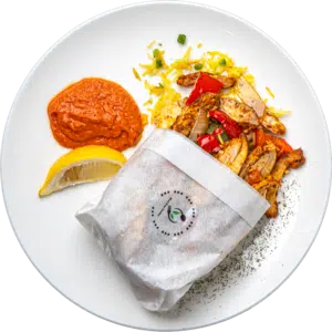 Chicken Gyro Naan Wrap