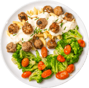 Cajun Meatballs in Alfredo Sauce
