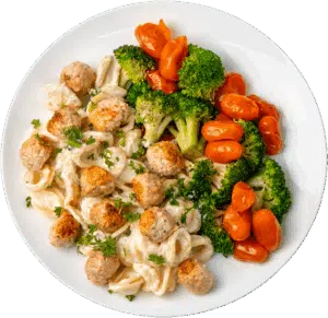 Cajun Meatballs in Alfredo Sauce