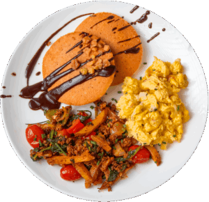 Peanut Butter Pancakes & Chocolate Chips