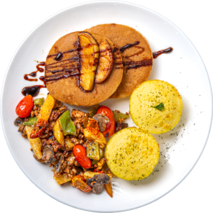 Caramelized Apple Protein Pancake