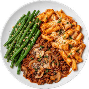 Italian Beef Baked Ziti