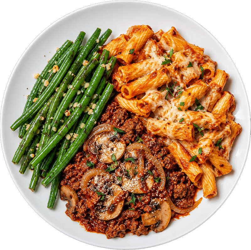 Italian Beef Baked Ziti