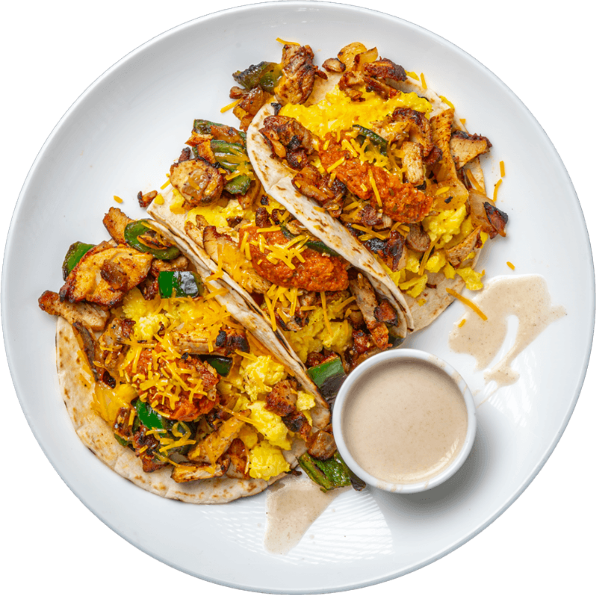 Texas Chicken Fajita Breakfast Tacos