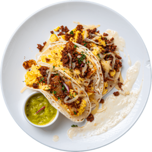 Chorizo Scramble Taco