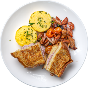 Ham and Cheese Stuffed French Toast