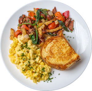 Peanut Butter Apple Compote French Toast