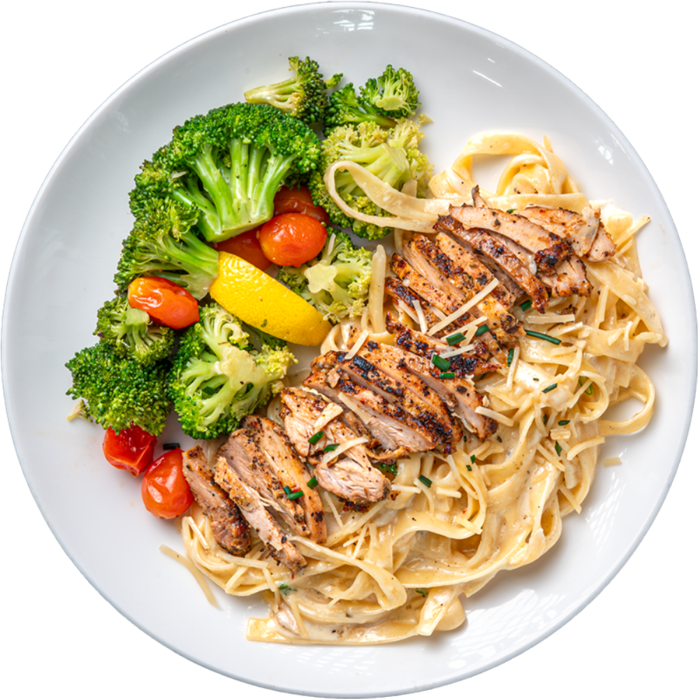 Roasted Corn Alfredo with Blackened Chicken