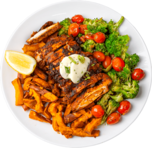 Chipotle Chicken and Roasted Sweet Potato