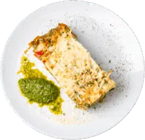 Pesto Sausage and Tomato Breakfast Casserole