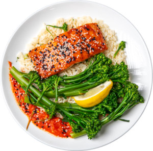 Honey Sriracha Glaze Salmon