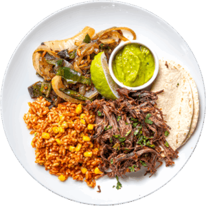 Shredded Beef Taco and Avocado Sauce